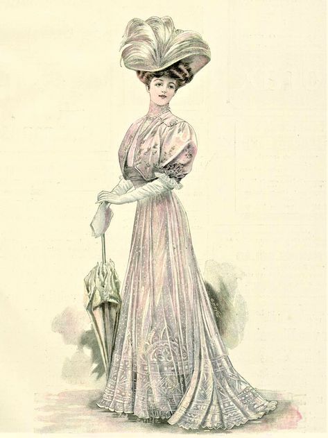 1900-1909 Fashion, 1909 Fashion Plate, 20th Century Fashion Women, 1900s Fashion Woman, 1910 Fashion Plate, 1910s Fashion Women, 1912 Fashion Plate, 1911 Fashion, 1905 Fashion