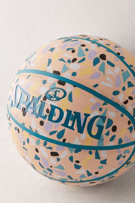 Painted Basketball, Rubiks Cube Algorithms, Spalding Basketball, Basketball Painting, Basketball Artwork, Basketball Aesthetic, Terrazzo Print, Basketball Room, Wishlist Ideas