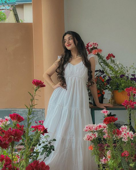 Find this gorgeous princess looking dress from our latest SADABAHAAR collection its a must have outfit in your wardrobe 🛍️ @shiphalirana she looks absolute fairy in our PRINCESS COTTON DRESS! SHOP NOW🛍️ [Sundress, cotton dress for summer, maxi dress, vacation outfit ideas, holiday outfit inspo] #sajilo_official #dress #fashion #style #ootd #dresses #outfit #onlineshopping #instagood #instafashion #beauty #fashionblogger #dresses #partyweardresses #designerdresses #sale #newcollection #su... Maxi Dress Vacation, Outfit Ideas Holiday, Official Dress, Holiday Outfit Inspo, Vacation Outfit Ideas, Dress Vacation, Vacation Outfit, Dress For Summer, Holiday Outfit
