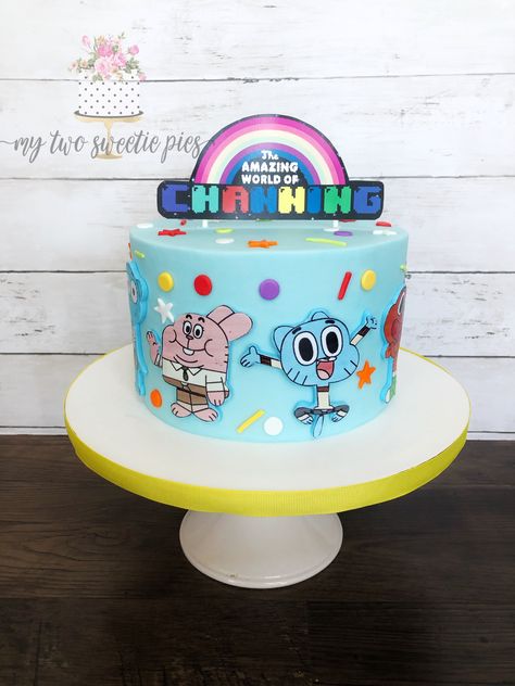 Essen, Amazing World Of Gumball Party Ideas, Gumball Cake Birthday, The Amazing World Of Gumball Birthday Party Ideas, The Amazing World Of Gumball Party, The Amazing World Of Gumball Birthday, Amazing World Of Gumball Birthday Party, Gumball Party Ideas, Gumball Birthday Cake