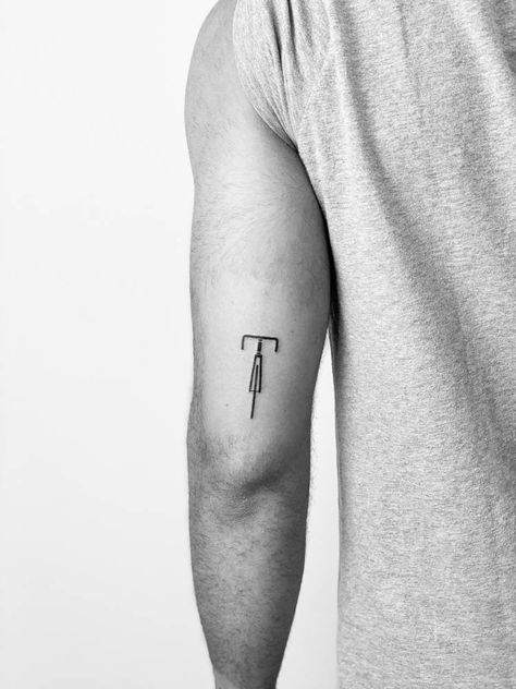 Triceps Tattoo Men Minimalist, Minimalist Cycling Tattoo, Bicycle Tattoo Minimalist, Cycling Tattoos Women, Bicycle Tattoo For Women, Bicycle Tattoos For Men, Cycling Tattoos For Men, Road Bike Tattoo, Trifecta Tattoo