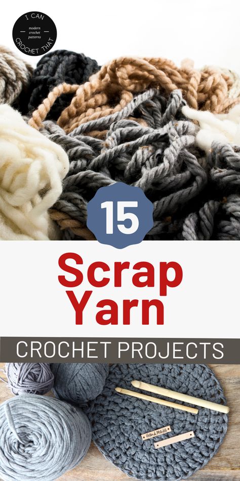 Scrap Yarn Crochet Projects, Yarn Crochet Projects, Leftover Yarn Project, Chunky Yarn Crochet Pattern, Crochet Tips And Tricks, Yarn Projects Crochet, Bulky Yarn Crochet, Chunky Yarn Crochet, Cheap Yarn