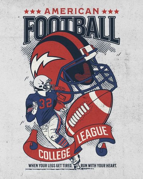 American Football Logo Design, American Football Jersey Design, Sports Graphic Design Inspiration, Football Tshirt Designs, College Sports Graphics, Ronaldo Shirt, American Flag Football, Flyers Ideas, Football Run