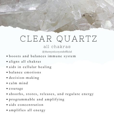 Crystals Clear Quartz, Clear Crystals Meaning, White Crystal Meaning, Quartzite Crystal Meaning, Clear Quartz Meaning Crystal Healing, Clear Crystal Quartz Meaning, What Does Clear Quartz Do, Quartz Meaning Crystals, Crystal Quartz Meaning