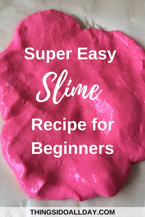 Glue Stick Slime, Diy Slime No Glue, Easy Diy Slime, Baking Soda Slime, Cleaning Slime, Butter Slime Recipe, Basic Slime Recipe, Diy Slime Easy, Bbq Birthday