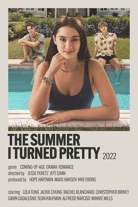 Movies To Watch Teenagers, Series Poster, Movie Card, Iconic Movie Posters, Girly Movies, Film Posters Minimalist, Bon Film, Summer Movie, The Summer I Turned Pretty