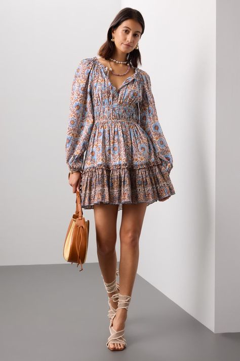 Ulla Johnson Val Dress Bohemian Fashion, Free Spirit Aesthetic, Ulla Johnson Dress, Business Casual Summer, Wedding Bachelorette Party, Business Casual Work, Summer Celebration, Rent The Runway, Summer Set