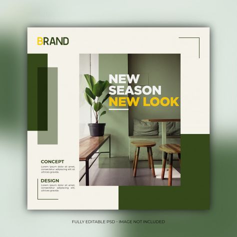 Interior Social Media, Interior Design Template, Real Estate Marketing Design, 포트폴리오 레이아웃, Flyer Design Layout, 광고 디자인, Graphisches Design, Real Estates Design, Instagram Template Design