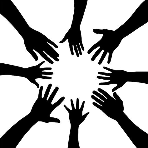 People Gathering, Hands Vector, Space Concept, Group Of 8, People Cutout, Group Images, Group Logo, 41st Birthday, Vector People