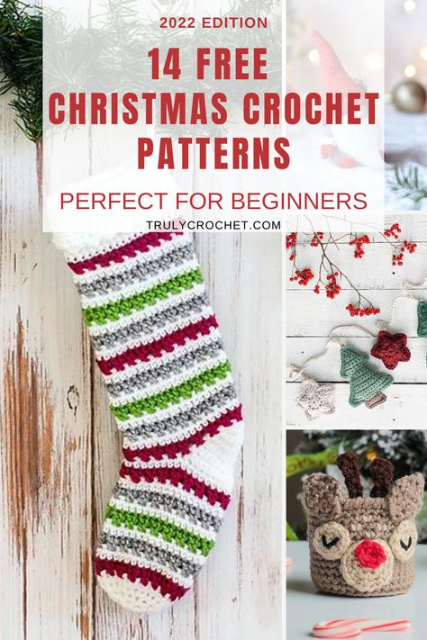 Amigurumi Patterns, Crochet Stocking Pattern Free Easy, Crocheted Christmas Stockings Free Patterns, Crochet Christmas Stockings Free Pattern, Free Crochet Christmas Stocking Pattern, Easy Crochet Christmas Stocking, Free Crochet Patterns For Christmas, Crochet Stocking Pattern Free, Crochet Patterns For Christmas