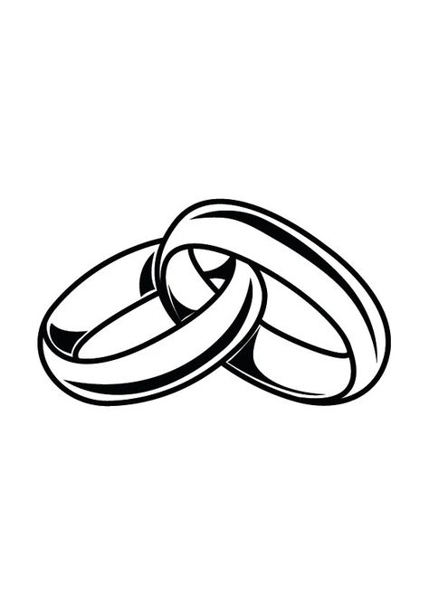 Engagement Logo Design, Wedding Rings Clipart, Cricut Engagement, Wedding Rings Tattoo, Wedding Ring Logo, Rings Clipart, Engagement Icon, Connected Art, Wedding Ring Svg