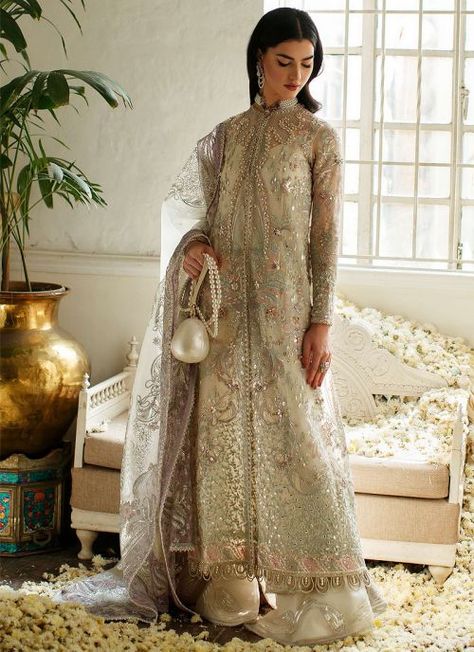 Freeshia Festive – Opal Embroidered Pakistani Palazzo Suit Punjabi Suits Designer, Organza Jacket, Pakistani Clothes Online, Fuchsia Wedding, Organza Shirt, Asian Wedding Dress, Wedding Dresses Uk, Pakistani Salwar, Pakistani Designer Suits