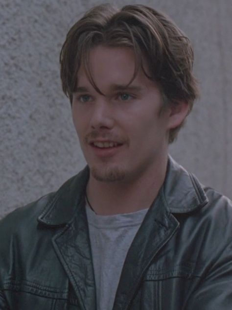 Ethan Hawke as Jesse in the movie Before Sunrise 1995 Before Trilogy, Sean Leonard, Oh Captain My Captain, Movie Nerd, Captain My Captain, Ethan Hawke, Dead Poets Society, Richard Madden, Before Sunrise