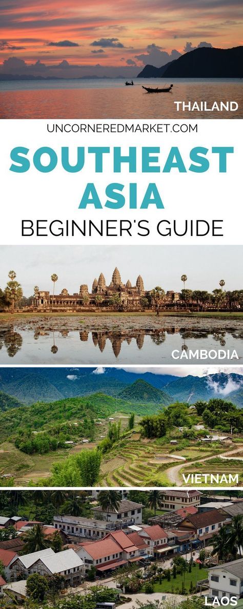 The complete travel guide to Southeast Asia. Top cities and places to visit in Thailand, Cambodia, Vietnam and Laos + tips on plotting your itinerary, deciding when to go, and booking your accommodation. | Uncornered Market Travel Blog Places To Visit In Thailand, Timur Tengah, Visit Asia, Travel Destinations Asia, Asia Travel Guide, Southeast Asia Travel, Koh Tao, Travel Images, Vietnam Travel
