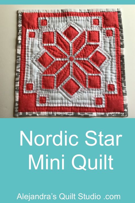 Patchwork, Reverse Applique Tutorial, Nordic Star, Easy Patchwork, Patchwork Tutorial, Quilt Studio, Applique Tutorial, Start Quilting, Reverse Applique