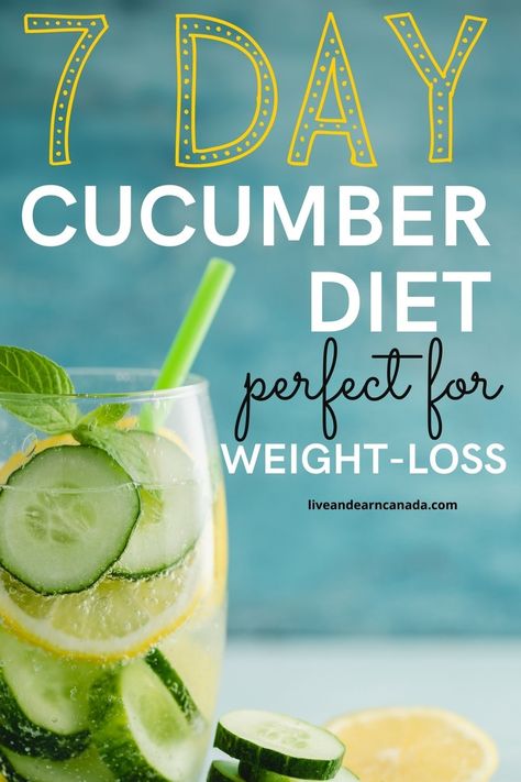 Slim Fast Diet Plan, Cucumber Detox Water, Cucumber Smoothie, Low Calorie Vegetables, Cucumber Diet, Detox Water Recipes, Lose 15 Pounds, Slim Fast, Fasting Diet