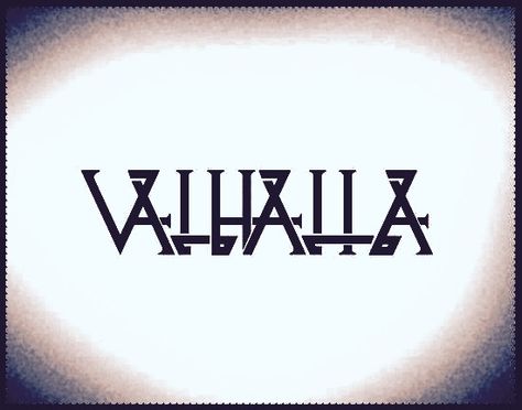 Till Valhalla Tattoo, Valhalla Tattoo Viking, Valhalla Symbol, Valhalla Art, Norse Alphabet, Tattoo Odin, Valhalla Tattoo, Runes Meaning, Viking Tattoo Sleeve