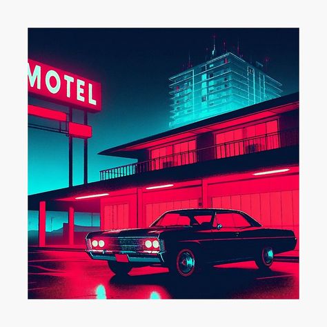 Get my art printed on awesome products. Support me at Redbubble #RBandME: https://www.redbubble.com/i/photographic-print/Neo-noir-Sedan-and-Night-Motel-neon-by-RESToRAPTOR/158058893.6Q0TX?asc=u User Interface Design, Neon Noir Aesthetic, Neo Noir Aesthetic, Noir Aesthetic, Neon Noir, Noir Movie, Cyberpunk Aesthetic, Neo Noir, Ui Design
