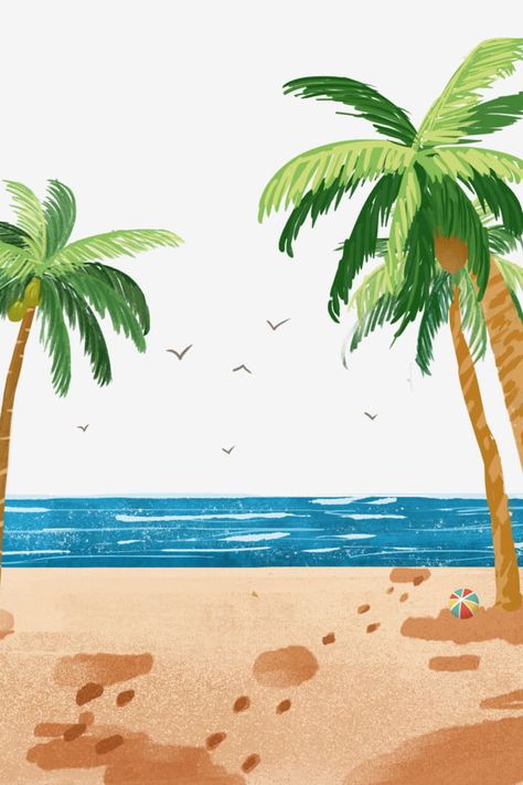 Beach Clipart Seaside, Beach Cartoon Drawing, Beach Cute Drawing, Cartoon Beach Drawing, Beach Background Cartoon, Beach Background Drawing, Beach Illustration Drawing, Beaches Drawing, Seaside Drawing