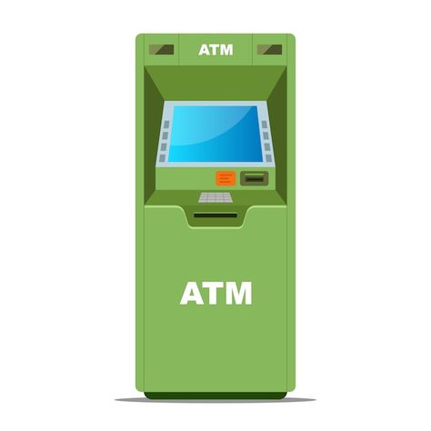 Green atm for withdrawing money | Premium Vector #Freepik #vector #atm-machine #atm #withdraw-money #cash-machine Birthday Board Classroom, Green Cartoon, Photography Backdrop Stand, Atm Card, Cash Machine, Card Drawing, Birthday Board, Backdrop Stand, Machine Design