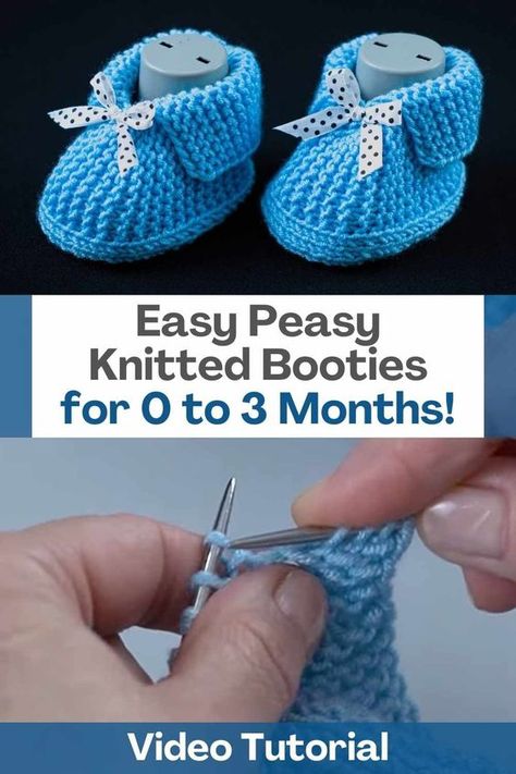 When it comes to crafting for the littlest members of our families, there's something incredibly heartwarming about creating tiny, adorable items with this own hands. If you're a knitting enthusiast looking for a delightful and straightforward project, look no further than knitting a pair of cozy booties for babies aged 0 to 3 months. In this article, we'll guide you through the simple steps to create these charming knitted booties that are sure to keep those tiny toes warm and snug... Knit Baby Booties Pattern Free, Baby Shorts Pattern, Easy Baby Knitting Patterns, Knitting Gloves Pattern, Knitted Shoes, Baby Bootees, Free Baby Patterns, Easy Knitting Patterns Free, Baby Booties Free Pattern