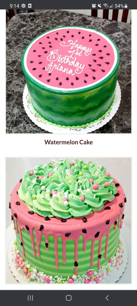 Pastel, Watermelon Cake Designs Birthday, Watermelon Cake Decoration, Watermelon Decorated Cake, Summer Birthday Cakes Girl, Watermelon Baby Shower Cake, Coco Melon Birthday Party Ideas Diy, Watermelon Smash Cake First Birthdays, Watermelon Baby Shower Theme