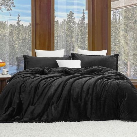 Softer than Soft - Coma Inducer® Oversized Comforter Set - Black - On Sale - Bed Bath & Beyond - 39570118 Oversized King Comforter, Oversized Comforter, Black Comforter, Linen Comforter, Ruffle Bed Skirts, Get Out Of Bed, Soft Comforter, Woven Throw Blanket, Bedroom Décor