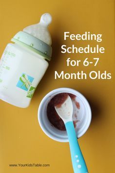 6 month old feeding schedule sample and tips to make it work for your baby through 7 months old. 7 Month Old Feeding Schedule, 6 Month Old Feeding Schedule, 7 Months Baby Food, Baby Food Schedule, 7 Month Baby, 6 Month Baby Food, 7 Month Old Baby, 7 Month Old, Baby Feeding Chart