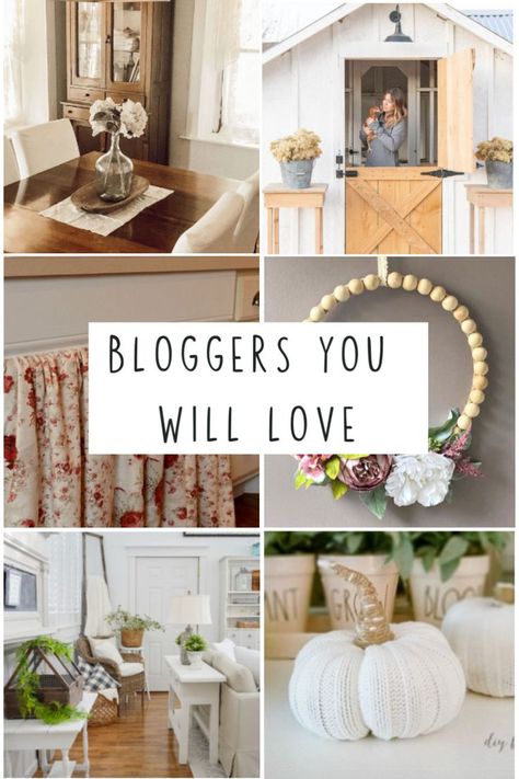 Get inspired from talented home decor bloggers with simple farmhouse style. Learn tips on good DIY projects that are budget friendly to create a cozy home you love. Christmas Front Porch Decor Ideas, Dining Room Decor Diy, Christmas Front Porch Decor, Home Decor Budget, Blogs To Follow, Outdoor Farmhouse, Front Porch Decor Ideas, Porch Decor Ideas, Simple Farmhouse