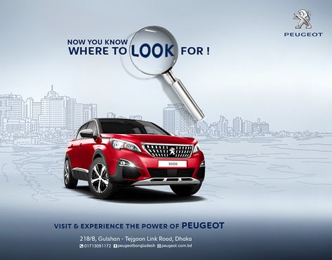 Peugeot car Creative Ads on Behance Yoga Day Creative Ads, Car Creative Ads, Yoga Day Creative, Car Print Ads, Graphic Design Cv, Car Advertising Design, Ads Creative Advertising Ideas, Automobile Advertising, Graphic Design Brochure