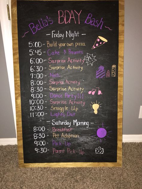 Fun Sleepover Party Ideas, Sleepover Poster Ideas, Sleepover Birthday Ideas 13, Slumber Party Ideas Birthday, Sweet 16 Birthday Sleepover Ideas, Sleepover Ideas 10-12, Bday Slumber Party Ideas, Sleepover Ideas Hotel, Sleepover Birthday Party Schedule