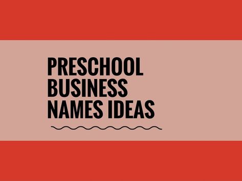 You’ve made the big decision to start your own preschool. Starting a Preschool can be most lucrative business for teacher type vision.A Creative name is the most important thing of marketing. Check here creative, best Preschool names ideas Names For Kindergarten, Kindergarten Names Ideas, Day Care Names Ideas, How To Start A Preschool Business, Preschool Names Ideas, Preschool Classroom Names Ideas, Daycare Names Ideas, School Names Ideas, School Names