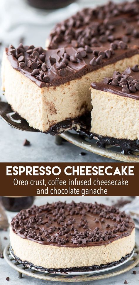 Espresso Cheesecake, Cheesecake Trifle, Coffee Cheesecake, Torte Cupcake, Big Coffee, Cheesecake Chocolate, Brownie Desserts, Oreo Crust, Cheesecake Desserts