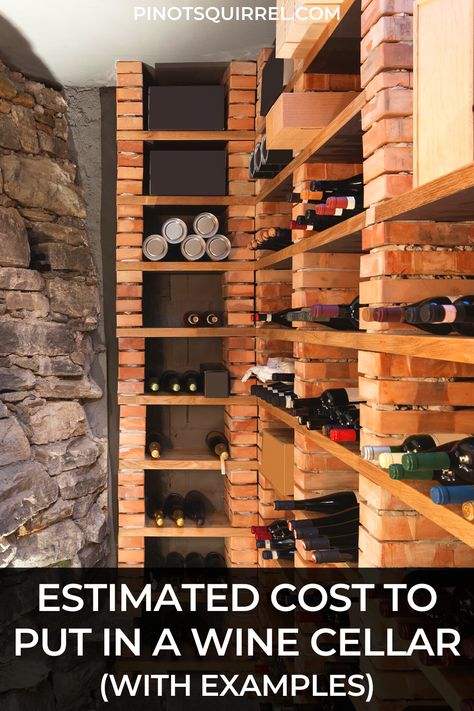 If you’re thinking about adding a wine cellar to your home anytime soon, then you probably have an abundance of questions about the construction. However, along with construction prices, you’ll also have to consider the overall cost of the project. Since the amount of putting in a wine cellar can be substantial, you’ll have to take some steps and spend some time planning things. How much does it cost to put in a wine cellar? #wine #winecellar #diy Wine Cellar Diy Basement, Wine Cellar Basement Diy, Wine Cellar In Garage, Fruit Cellar Ideas Basements, Scandinavian Wine Cellar, Diy Basement Wine Cellar, How To Build A Wine Cellar, How To Make A Wine Cellar, Diy Wine Cellar Basement