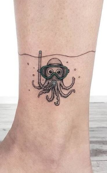 Kracken Tattoo, Octupus Tattoo, Cute Octopus Tattoo, Coastal Tattoos, Small Octopus Tattoo, Ocean Life Tattoos, Octopus Tattoo Sleeve, Kraken Tattoo, Squid Tattoo