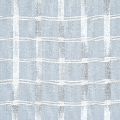 Schumacher Pauline 100% Cotton Fabric | Perigold Flame Test, Rhapsody In Blue, India Country, Chambray Fabric, Schumacher Fabric, Custom Upholstery, Pattern Names, Check Pattern, Branding Inspiration