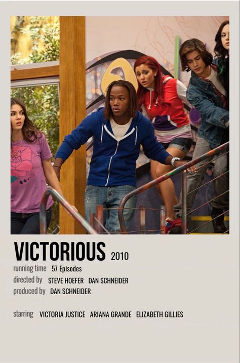 Victorious Tv Show, American Horror Story Characters, Dan Schneider, Series Posters, Alexa & Katie, Wes Anderson Movies, Character Cards, Series Poster, Film Posters Minimalist