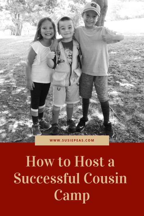 There is nothing more fun than hanging out with your cousins. So here is a great guide to hosting a cousin camp or grandma camp. Cousin Weekend Ideas, Cousin Camp Themes, Cousin Camp Activities, Cousin Camp Ideas, Cousin Camp Shirt, Cousin Day, Grandparents Activities, Grandma Camp, Grandma Ideas