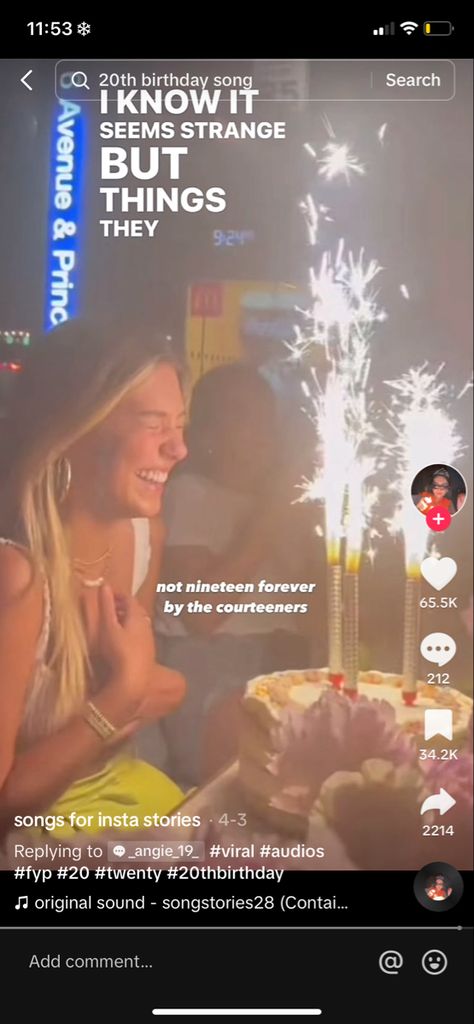 Birthday Songs For Instagram Story, Songs For Instagram, Bday Story, The Courteeners, Music For Story Instagram, 20th Bday, 20 Birthday, Birthday Songs, 20th Birthday