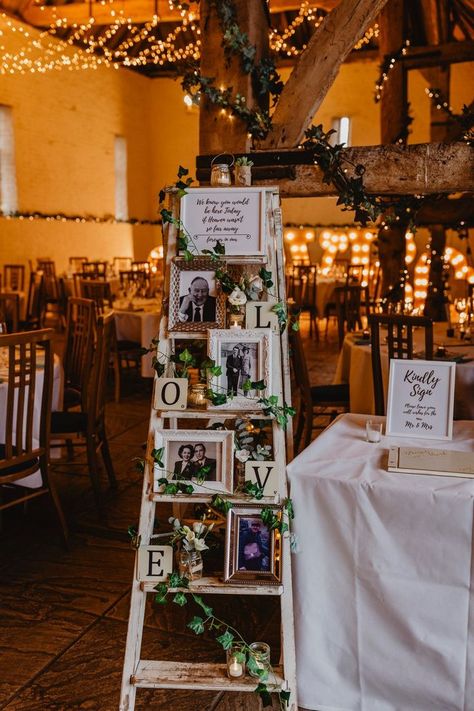 Notebook Themed Wedding, Diy Paper Wedding Decorations, Ladder Wedding, Memory Table Wedding, Wedding Remembrance, Hacienda Wedding, Centerpieces Wedding, 2024 Wedding, A Ladder