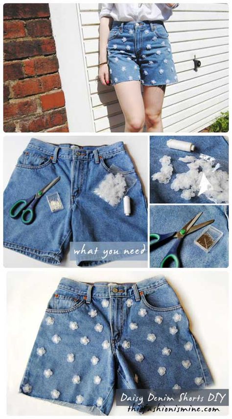 Clothes Transformation, Diy Daisy, Diy Clothes Storage, Diy Clothes Refashion Videos, Clothes Upcycle, Diy Summer Clothes, Diy Clothes Rack, Painted Clothes Diy, Diy Clothes Refashion