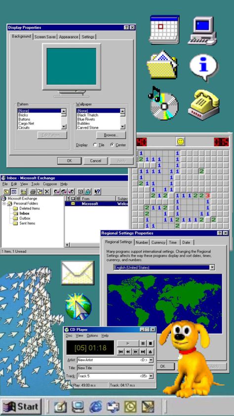 some windows 9x nonsense lol #windows95 #windows98 #nostalgia #computer #aesthetic Childhood Nostalgia Aesthetic, 90s Internet, Myspace Aesthetic, Computer Aesthetic, Cheetah Print Wallpaper, Portfolio Booklet, Film Camera Photography, Windows 98, Nostalgia Aesthetic