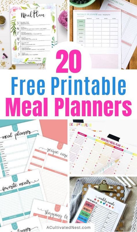 Essen, Menu Planner Printable Free, Meal Planning Printable Templates, Meal Planning Binder, Menu Planning Printable, Free Meal Planning Printables, Menu Sans Gluten, Meal Planning Printable Weekly, Weekly Meal Plan Template