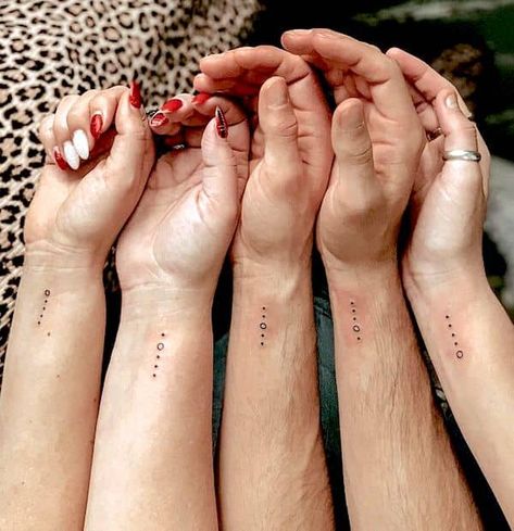 5 Friend Tattoos Matching, Tattoo For 5 Siblings, Matching Tattoos For 5 Siblings, Unisex Sibling Tattoos, Tattoo Ideas For 5 Siblings, Sibling Tattoo For 5 Siblings, 5 Siblings Tattoo Ideas, Tattoo For Four Siblings, Matching Tattoos For 5 Best Friends