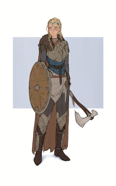 ArtStation - Character design commission, Juliana Wilhelm Viking Character, Male Character, Dungeons And Dragons Characters, D D Characters, Fantasy Warrior, Arte Fantasy, Fantasy Inspiration, Female Character Design, Rpg Character