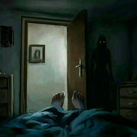 Scary Photos, Shadow People, Nightmares Art, Creepy Images, Don't Sleep, Creepy Pictures, Dreamcore Weirdcore, Door Open, Arte Obscura