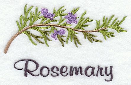 Rosemary Embroidery, Herbs Embroidery, Herb Kitchen, Herb Embroidery, Library Embroidery, Rosemary Herb, Rosemary And Thyme, Waffle Weave Towels, African Art Paintings