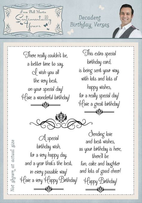 Birthday verses, Verses for cards, Birthday verses for cards Happy Birthday Verses, Greeting Card Sentiments, Christmas Card Verses, Birthday Verses For Cards, Card Verses, Birthday Verses, Card Quotes, Birthday Card Messages, Birthday Words