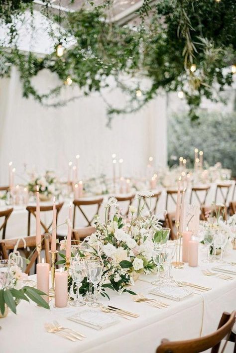 Rustic Wedding Decorations, Blush Wedding Colors, Floral Wedding Decorations, Winter Wedding Decorations, Wedding Table Decorations, Romantic Garden, Wedding Table Settings, Wedding Guide, Tropical Wedding