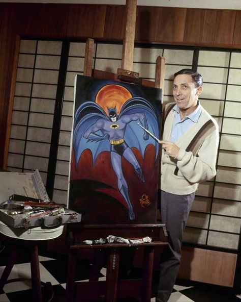 Bob Kane Batman 1960s Pictures, Batman Comic Book Cover, 1960s Photos, Robin Joker, Batman Painting, Robin The Boy Wonder, Joker Dc Comics, Burt Ward, Batman Pictures